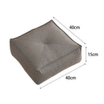 coussin sol orange gris minimaliste cuir aspect mat lavable moderne adultes