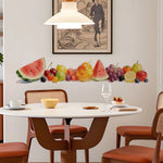 autocollant mural fruits été multicolore pastèque raisins adhésif vinyle résistant eau nature morte réaliste