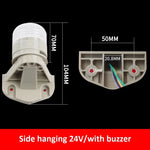 lampe led rouge verte jaune adhésive buzzer flashing 12v 24v transparente moderne