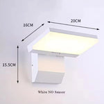 lampe murale détecteur mouvement noir moderne led ip65 étanche 2492000lm 110240v
