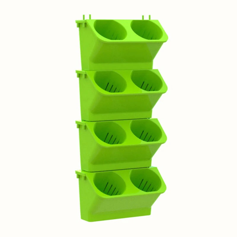 pots plantes suspendus mural blanc vert moderne plastique ø24cm 57cm