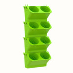 pots plantes suspendus mural blanc vert moderne plastique ø24cm 57cm