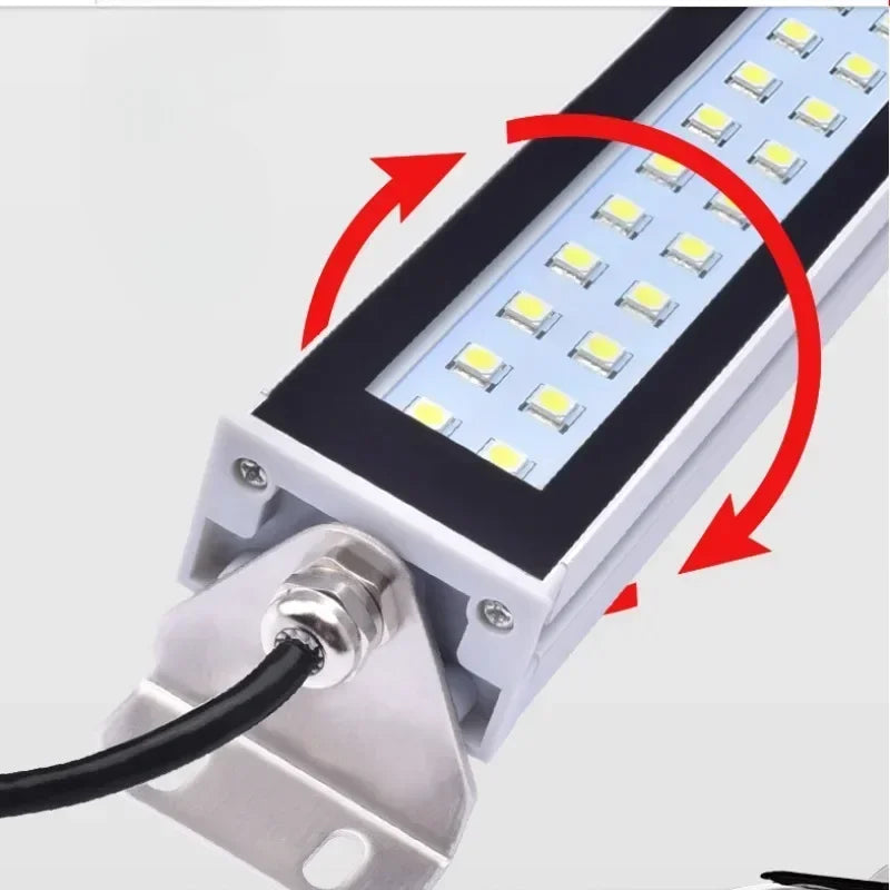lampe led industrielle blanc noir ip67 24v 2000lm vde ul rohs cem moderne vis