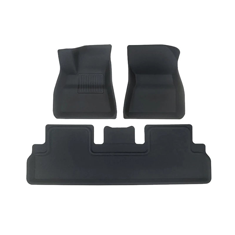 tapis sol voiture noir texture tissée moderne protection pieds entièrement enveloppant