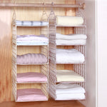 étagère suspendue moderne rose pâle étages hooks rangement serviettes pulls