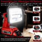 lampe travail led portable bleu jaune rouge usb type makita dewalt milwaukee bosch