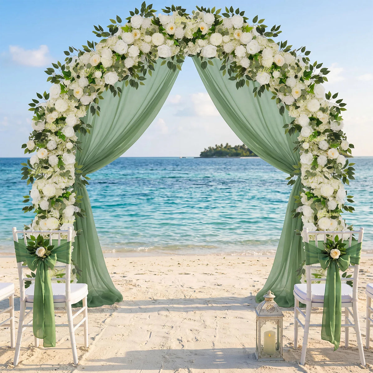 guirlande fleurs artificielles roses pivoines mariage anniversaire arches décorations extérieures romantiques classiques
