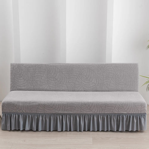 housse canapé lit jacquard extensible machine laver moderne résistante couleurs variées gris bleu vert