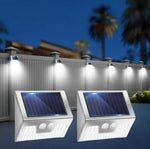 lampe solaire murale argent noir rayures moderne compact adhésif panneau solaire boutons commande ledextérieur
