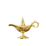 brûleur d'encens or lampe aladdin oriental décoration florale aromathérapie maison salon