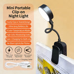 lampe lecture rechargeable led flexible clip portable blanc moderne douce intense variable chambre