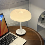 veilleuse table champignon orange blanc moderne led tactile rechargeable usb
