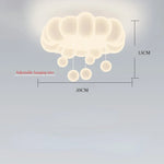 suspension moderne nuage étoiles blanc acrylique fer pc pvc certification ccc cqc ul vde
