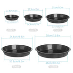 assiettes culture plastique noir modernes 10 pouces intérieur extérieur