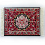 tapis sol persan motif floral classique franges décoration intérieur maison