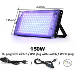 lampe uv led 100w bleu moderne câble alimentation interrupteur led chip 2835
