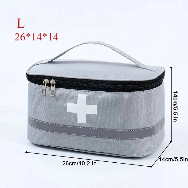 sac rangement multi usages kit médical oxford pratique croix blanche rouge gris bleu