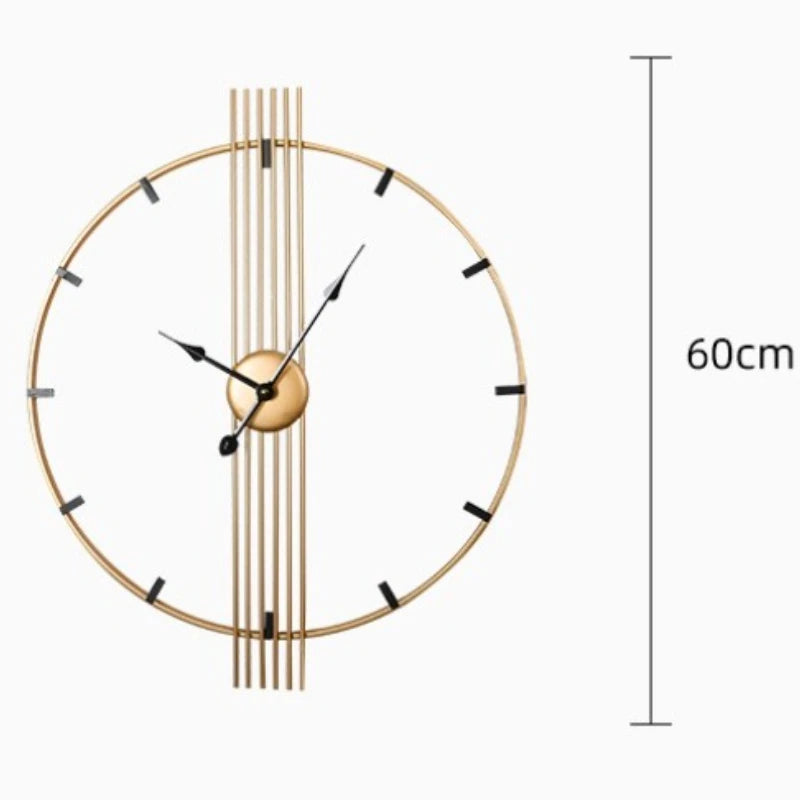 Horloge murale moderne luxe léger sur mur blanc