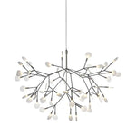 suspension lumineuse contemporaine ovale translucide or blanc 50cm 72cm 98cm