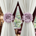 rideaux blancs velours roses classiques bleus rouges violets roses tissu