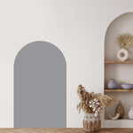 panneau mural moderne arches nuages gris adhésif enfantin symboles arc ciel chiffres étoiles