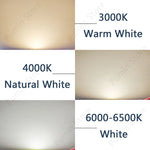 projecteur led source lumiere blanc moderne 50w 3000k 4000k 6000k 73mm 80x56mm
