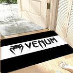 tapis moderne serpent venom noir blanc antidérapant durable polypropylène 40x60cm 50x80cm
