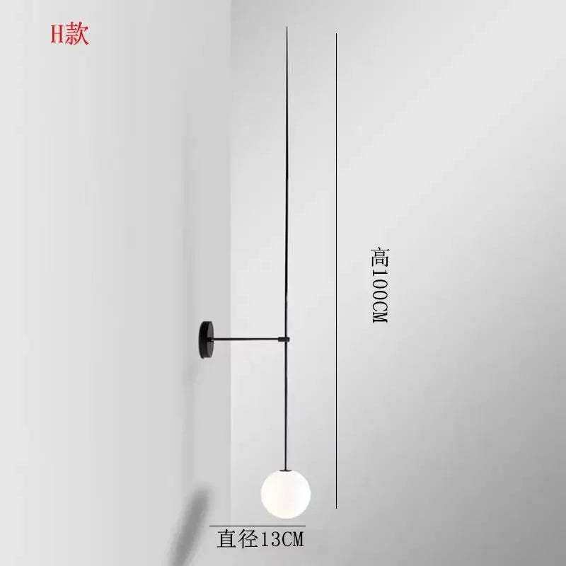 lustre suspension moderne minimaliste sphères blanches verre dépoli noir blanc lampe salon cuisine salle