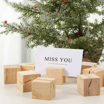 présentoir cartes postales bois support rectangle square rustique décoration mariage cartes messages branches décoratives