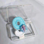bougies anniversaire forme chiffres frozen elsa glitter bleu blanc decorative thème