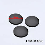 lentilles noires transparentes 30mm 28mm 26mm 25.4mm diffuse ir filter led chasse