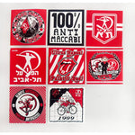 autocollants stickers graphiques sportifs logos équipe football rouge blanc noirs muraux réfrigérateur carreaux meubles