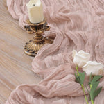 serviette table plissée rose clair décorative maison 100% polyester