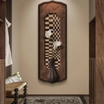 tableau mural decoratif geometrique oil canvas alu frame maison accessoires deco classic rustique