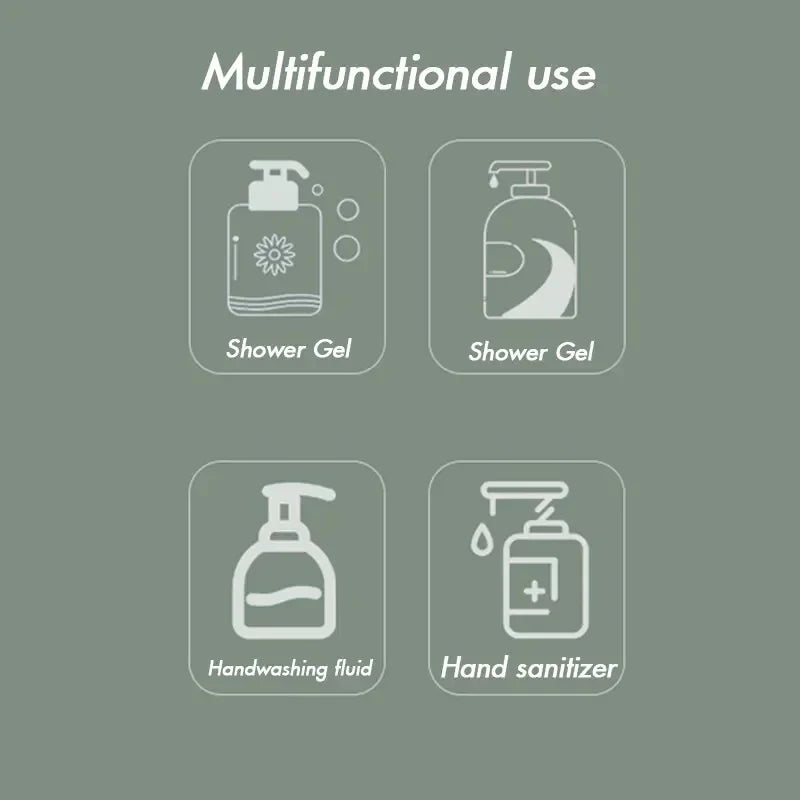 distributeur savon liquide blanc vert moderne 450ml transparent minimaliste bouchon visualisation salle bain