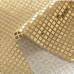 ruban table argenté maille fine brillante moderne élégant adhésif table mariage anniversaire poly coton