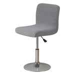 housse chaise haute tissu géométrique gris moderne pied rotatif elastic band