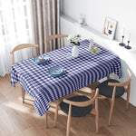 nappe carreaux bleu marine blanc réversible polyester machine printemps été automne hiverextérieur fêtes