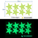 sticker lumineux étoiles vert fluo moderne adhésif chambre enfant décoration mur pièce