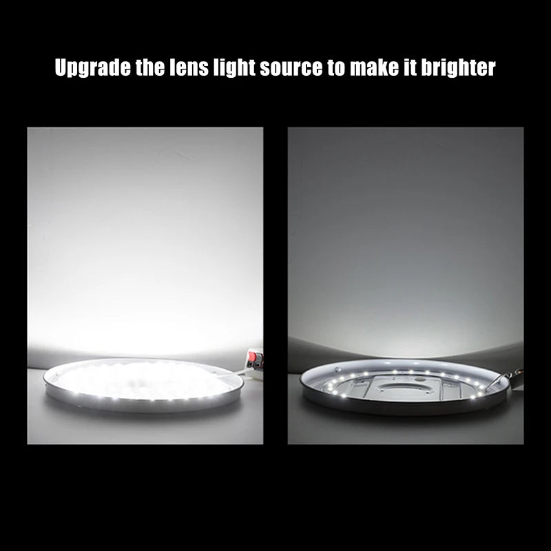 lumière led plaque ronde blanc moderne points lumineux 12w 18w 24w 36w
