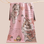 serviette bain coton biologique noël dessin animé moderne rectangle opaque lavable machine haute absorption