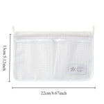 organisateur porte réfrigérateur sac transparent maille polyester réutilisable moderne crochet étiquette rangement cuisine
