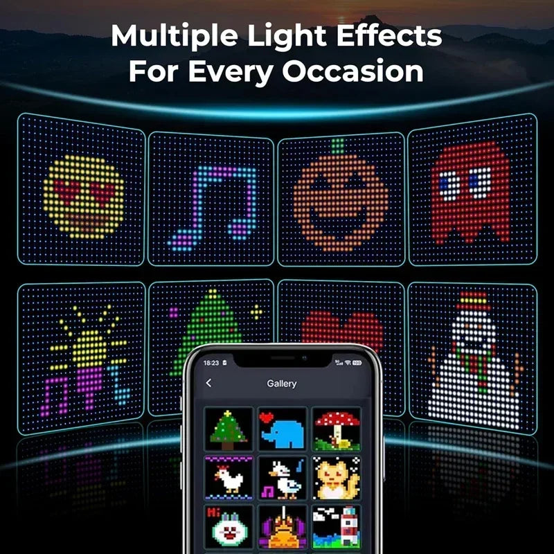 rideau lumineux led multicolore waterproof synchronisation musicale diy moderne