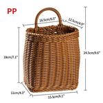 paniers rangement rotin marron clair tressage régulier rustique maison cuisine