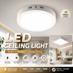 Lampe LED moderne 20W 30W blanc ultra mince éclairage intérieur