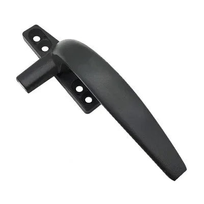 poignée porte verrou alliage d'aluminium finition laquée noir blanc moderne