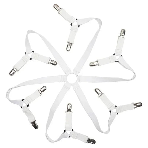 sangles lit ajustables élastiques clips métalliques blanc noir modernes fonctionnels adjustable bedding support
