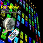 applique murale led rgb 12w moderne éclairage intérieur extérieur rainbows télécommande bluetooth
