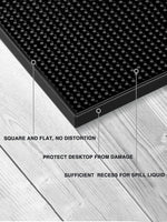 tapis bar moderne noir perforé pvc durable antidérapant comptoir rectangle