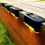 lampes solaires led extérieures modernes marron noir beige escaliers terrasse jardin ip45 abs